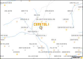 map of Ceretoli