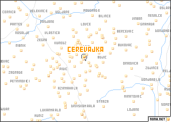 map of Cerevajka