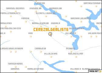 map of Cerezal de Aliste