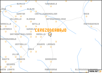 map of Cerezo de Abajo