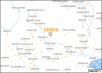 map of Cerezo