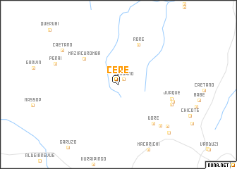 map of Cere