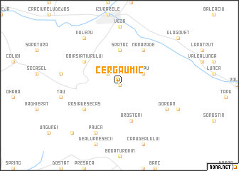 map of Cergău Mic