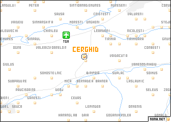 map of Cerghid