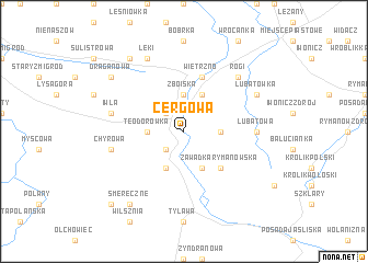 map of Cergowa