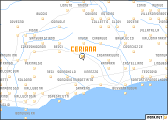 map of Ceriana