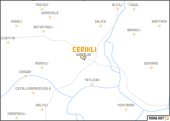 map of Çerikli