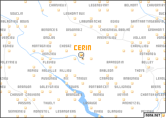 map of Cerin