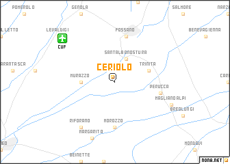 map of Ceriolo