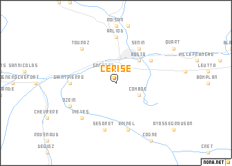 map of Cerise