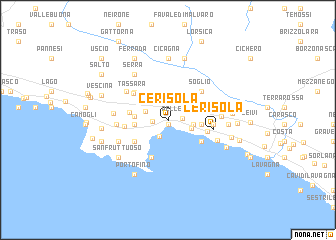 map of Cerisola