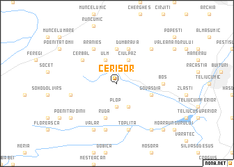 map of Cerişor