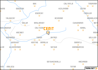 map of Cerit