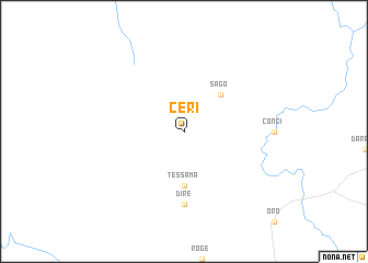 map of Ceri