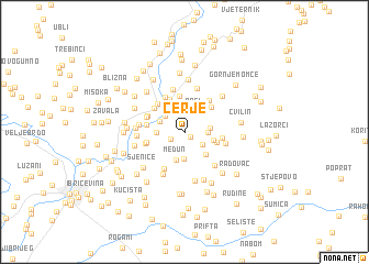 map of Cerje