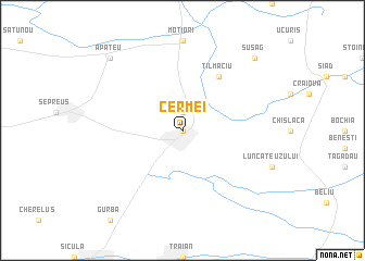 map of Cermei