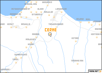 map of Cerme