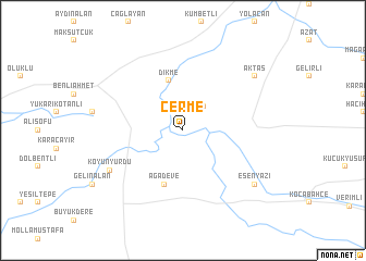 map of Çerme