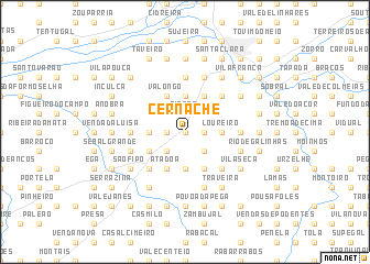 map of Cernache