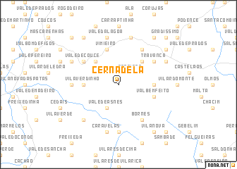 map of Cernadela