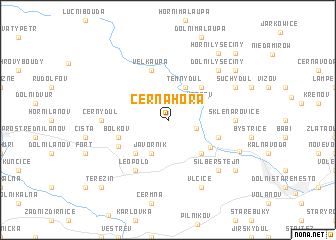 map of Černá Hora