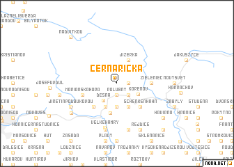 map of Černá Říčka