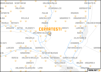 map of Cernăteşti