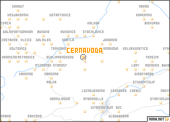 map of Černá Voda