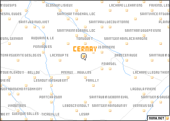 map of Cernay