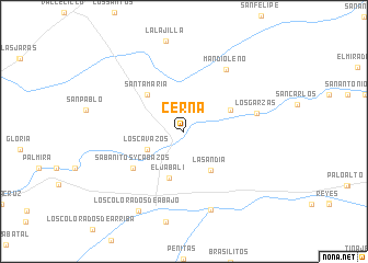 map of Cerna