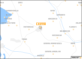 map of Cerna