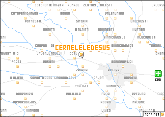 map of Cernelele de Sus