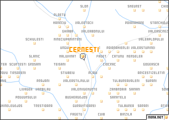 map of Cerneşti