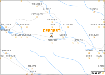 map of Cerneşti