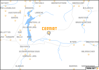 map of Cerniat