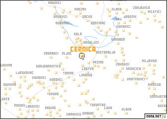 map of Cernica