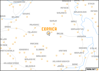 map of Cernica