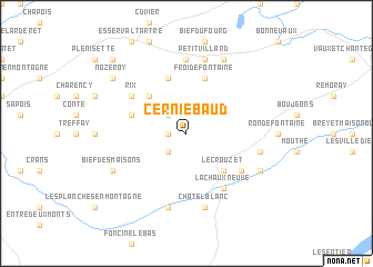 map of Cerniébaud