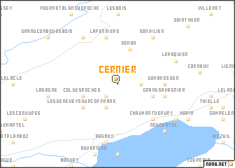 map of Cernier