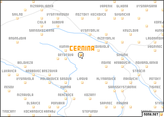 map of Cernina