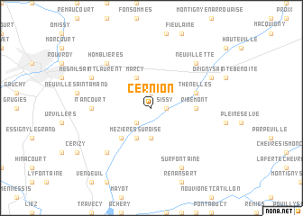 map of Cernion