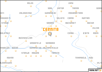 map of Cerniţa