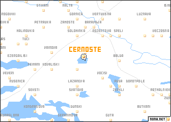 map of Černoste