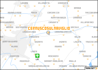 map of Cernusco sul Naviglio