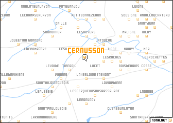 map of Cernusson