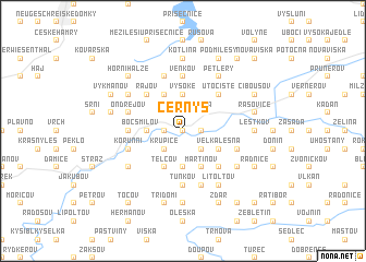 map of Černýš