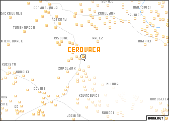 map of Cerovača