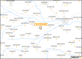 map of Cerovac