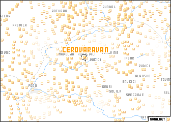 map of Cerova Ravan