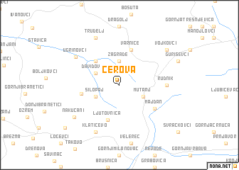 map of Cerova